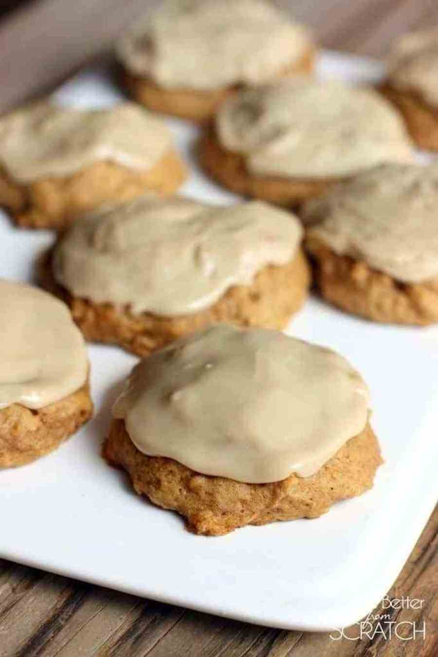 Pumpkin Cookies Recipe
 Pumpkin Cookies with Caramel Frosting