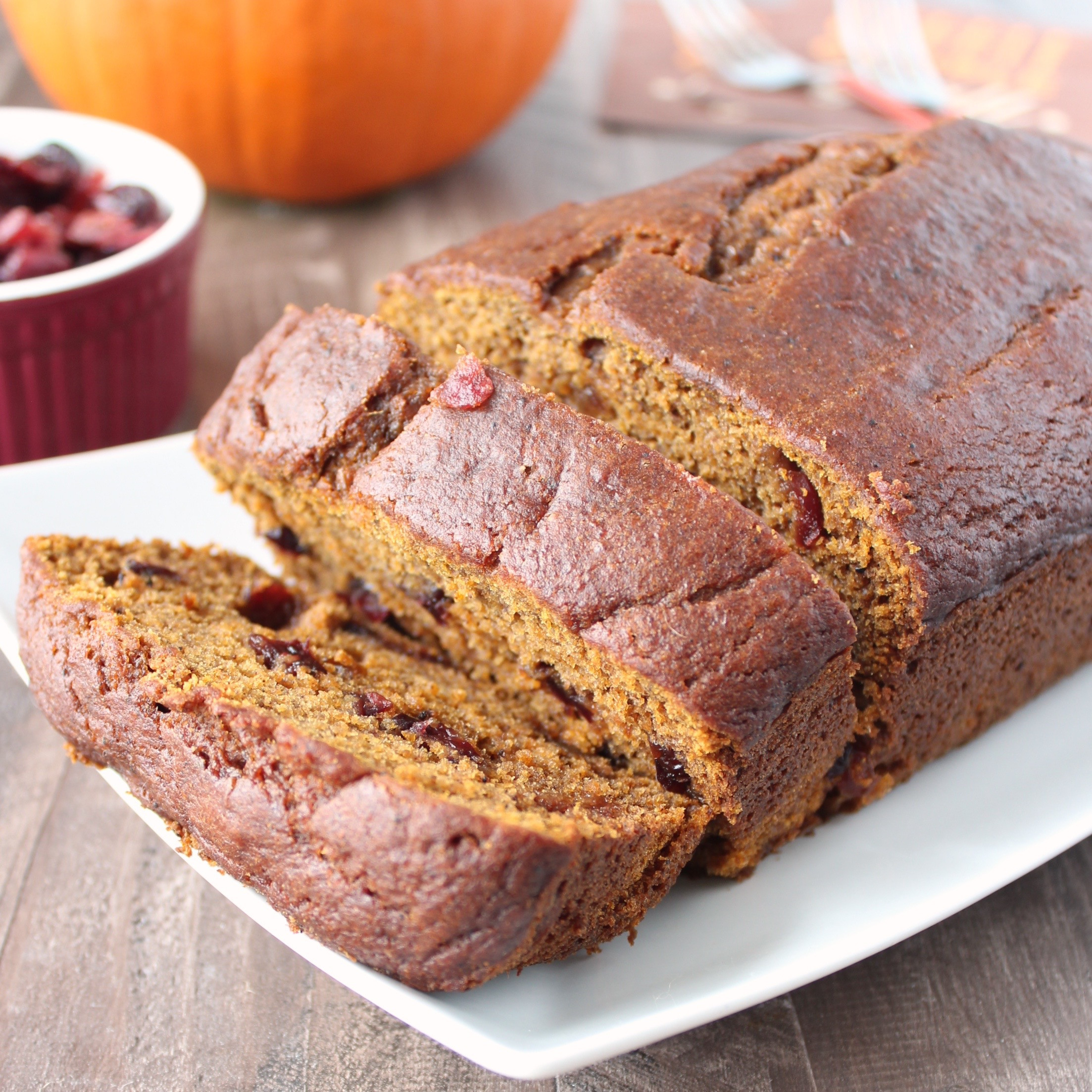 Pumpkin Cranberry Bread
 Cranberry Pumpkin Bread WhitneyBond