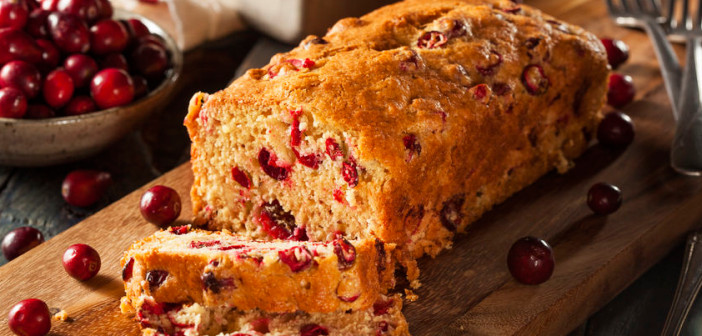 Pumpkin Cranberry Bread
 Swap Sugar Plums for Cranberries in this Vi Shape Pumpkin