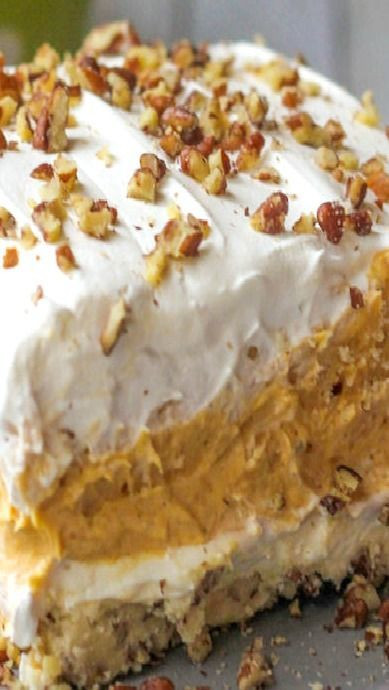 Pumpkin Dessert Pinterest
 Layered Pumpkin Dessert Cakes Cheesecakes