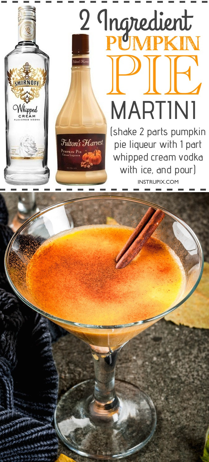 Pumpkin Drinks Recipes
 6 Two Ingre nt Easy Holiday Drink Recipes with alcohol