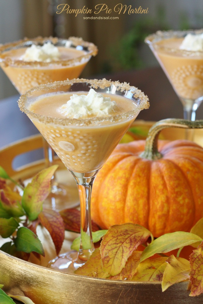 Pumpkin Drinks Recipes
 Pumpkin Pie Martini Sand and Sisal