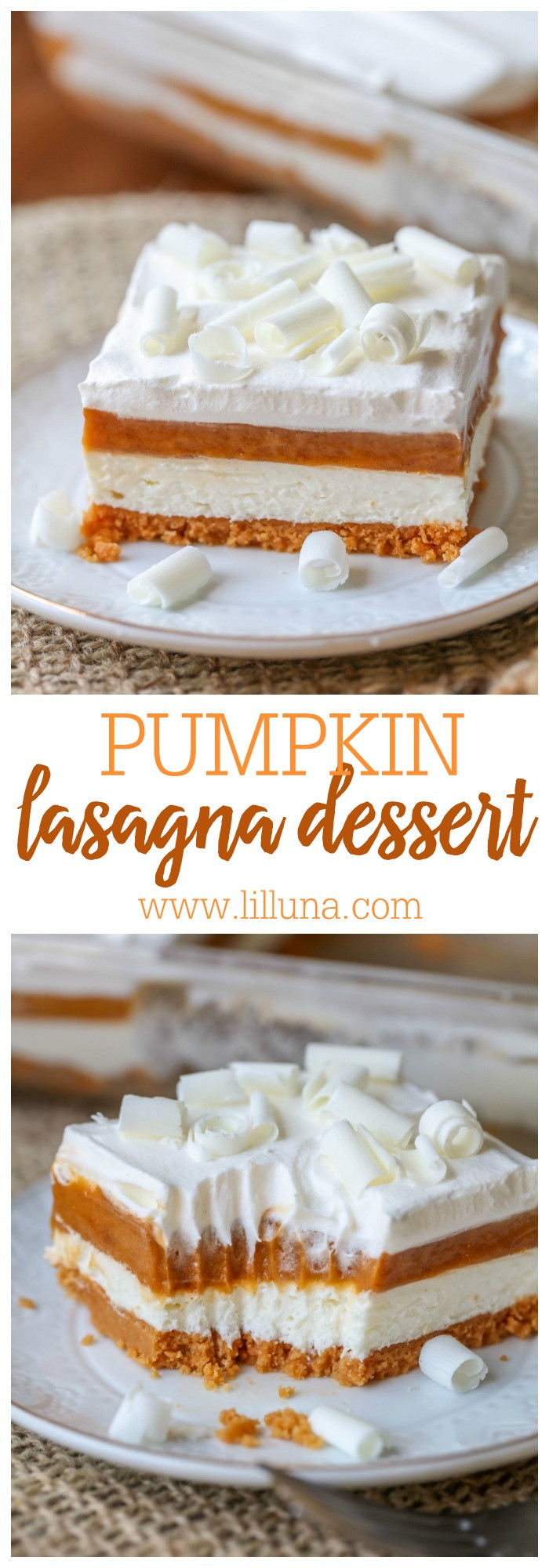 Pumpkin Lasagna Dessert
 Pumpkin Lasagna Lil Luna