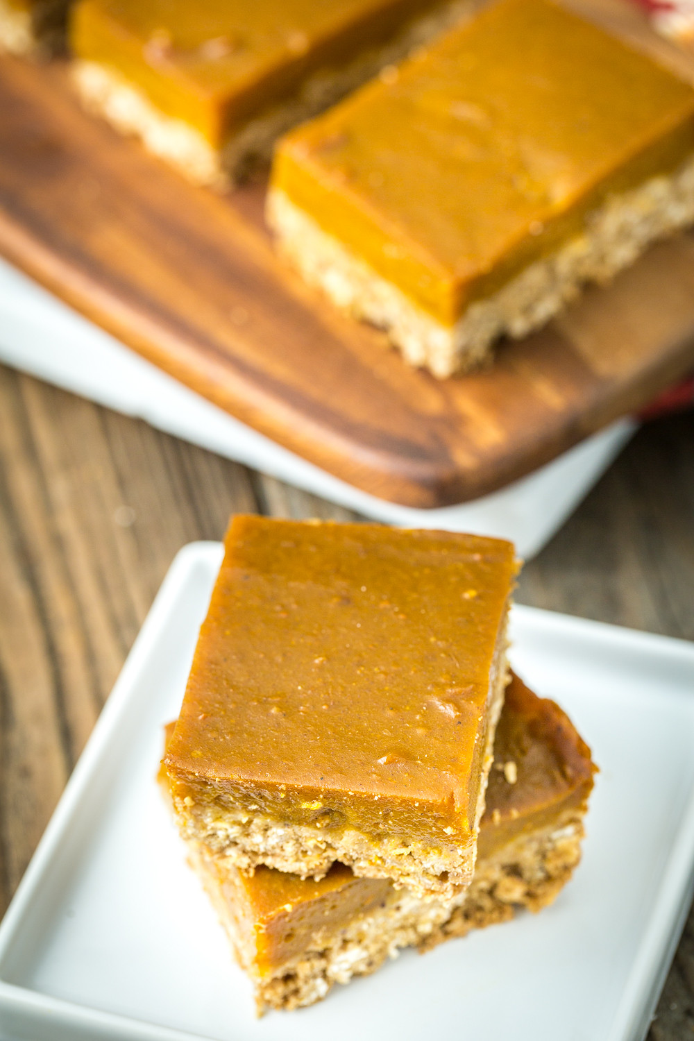 Pumpkin Pie Bars
 Oatmeal Pumpkin Pie Bars