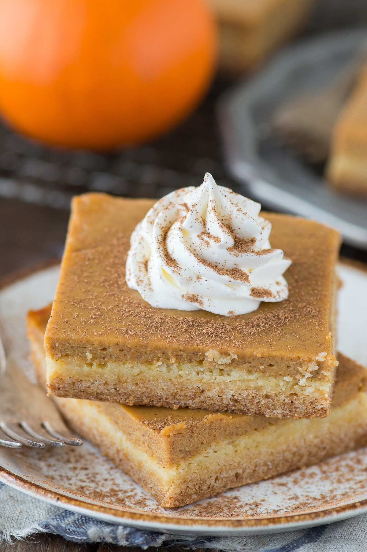 Pumpkin Pie Bars
 pumpkin torte yellow cake mix