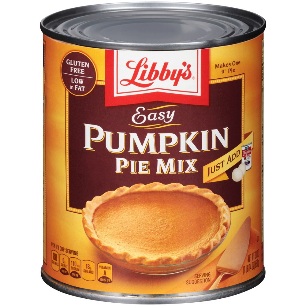 Pumpkin Pie Mix
 UPC Libbys Easy Pumpkin Pie Mix 1 Can 30