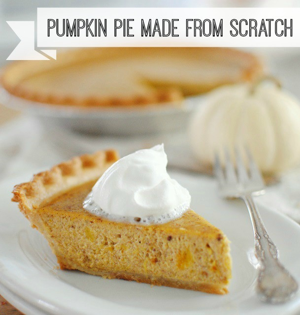 Pumpkin Pie Recipe From Scratch
 Pumpkin Pie Made from Scratch Town & Country Living
