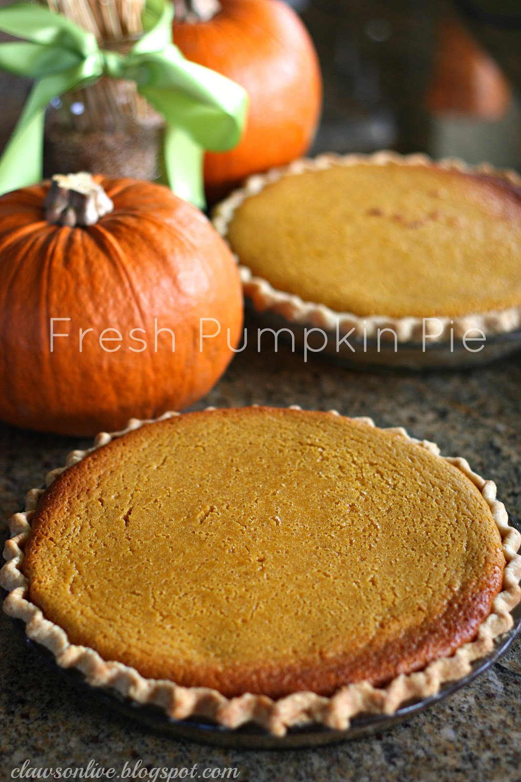 Pumpkin Pie Recipe With Real Pumpkin
 Clawson Live Pumpkin Pie Made with a real pumpkin