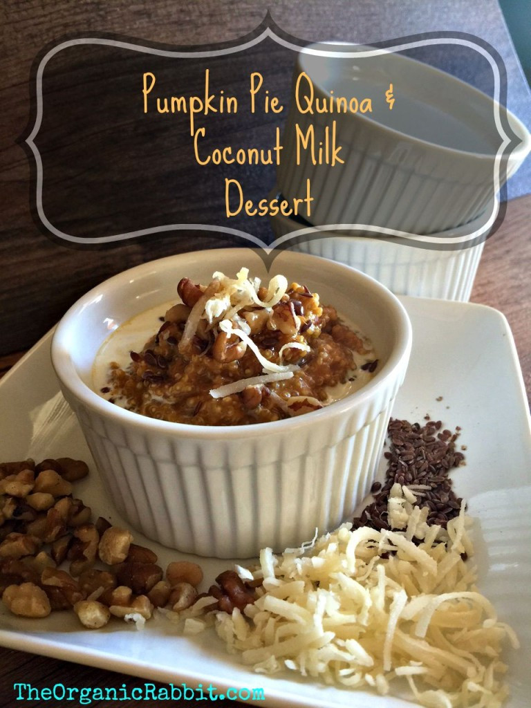 Pumpkin Pie With Coconut Milk
 pumpkin pie quinoa coconut milk protein breakfast dessert