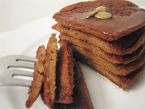 Pumpkin Protein Pancakes
 Vegan Pumpkin Protein Pancakes