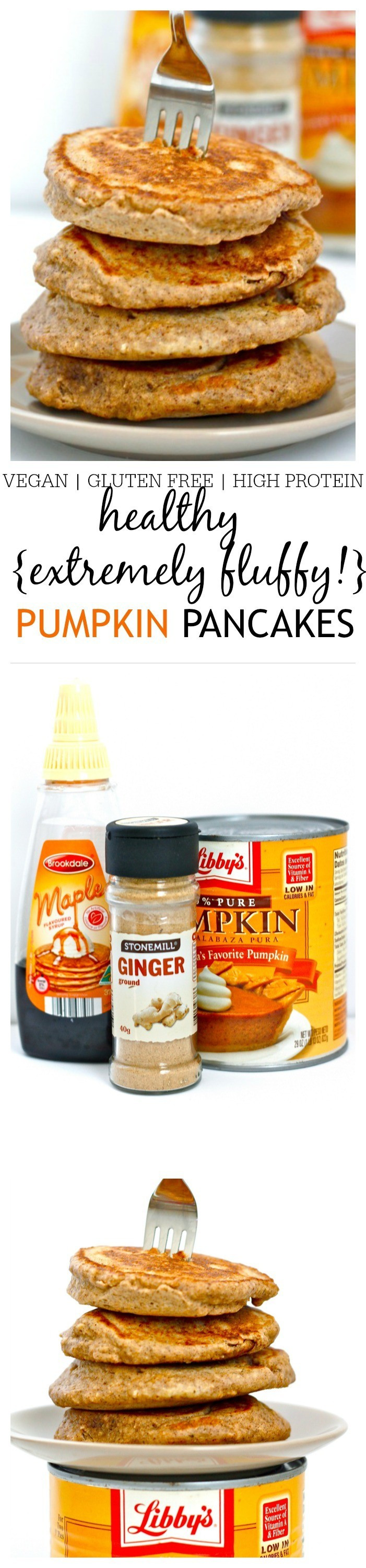 Pumpkin Protein Pancakes
 Pumpkin Gingerbread Protein Pancakes