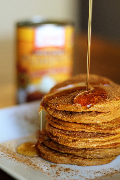 Pumpkin Protein Pancakes
 Pumpkin Spice Protein Pancakes