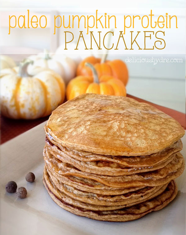 Pumpkin Protein Pancakes
 healthy gluten free paleo pumpkin protein pancake recipe