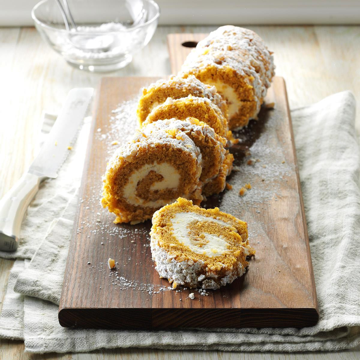 Pumpkin Roll Cake
 Walnut Pumpkin Cake Roll Recipe