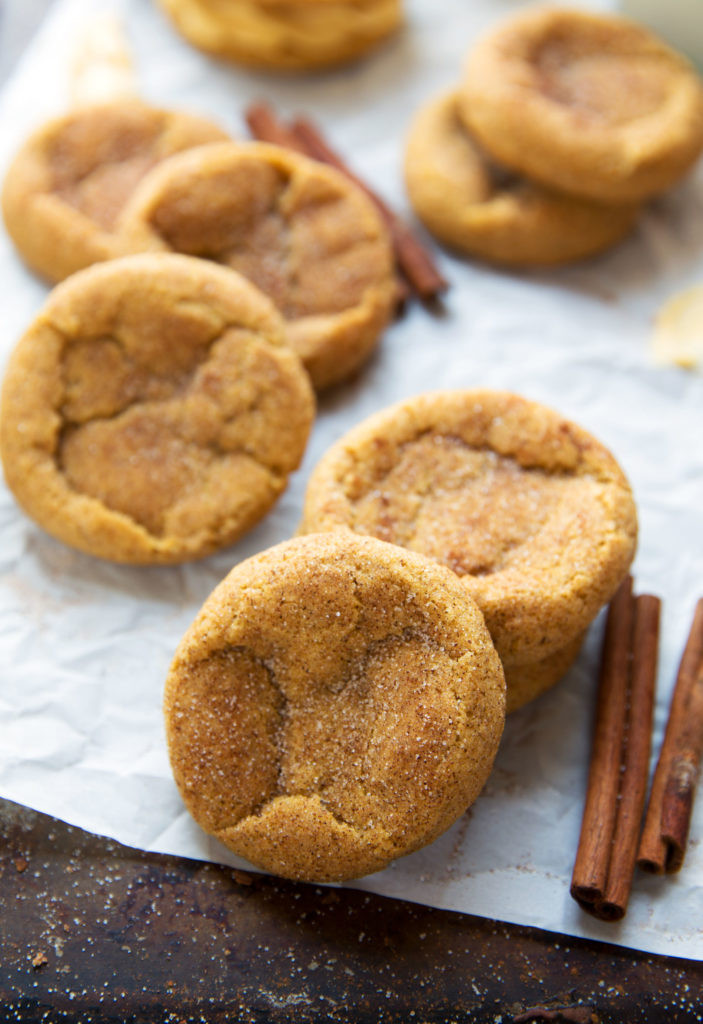 Pumpkin Snickerdoodle Cookies
 Soft and chewy pumpkin snickerdoodle cookies