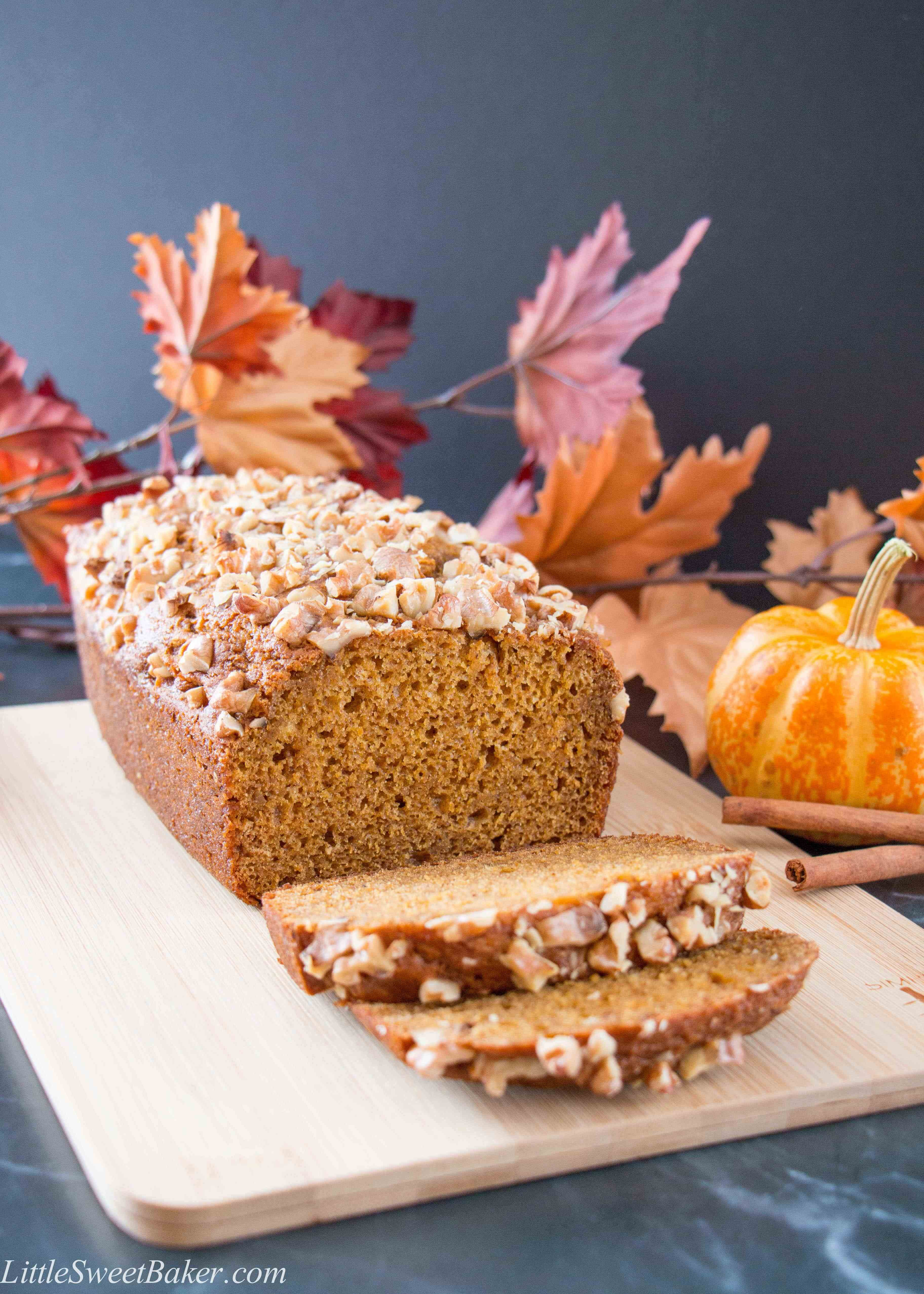 Pumpkin Spice Bread
 Healthier Pumpkin Bread video Little Sweet Baker