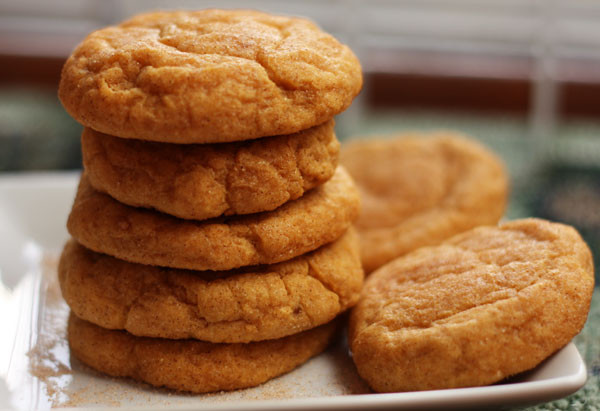 Pumpkin Spice Cookies
 pumpkin spice snickerdoodles Table for Two by Julie Wampler