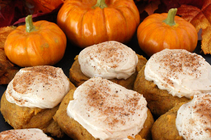 Pumpkin Spice Cookies
 Pumpkin Spice Cookies with Cinnamon Cream Cheese Frosting