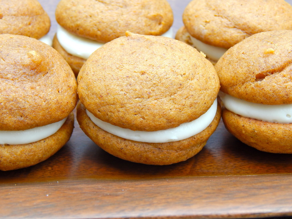 Pumpkin Whoopie Pies
 Pumpkin Pie Bars with Pecan Streusel