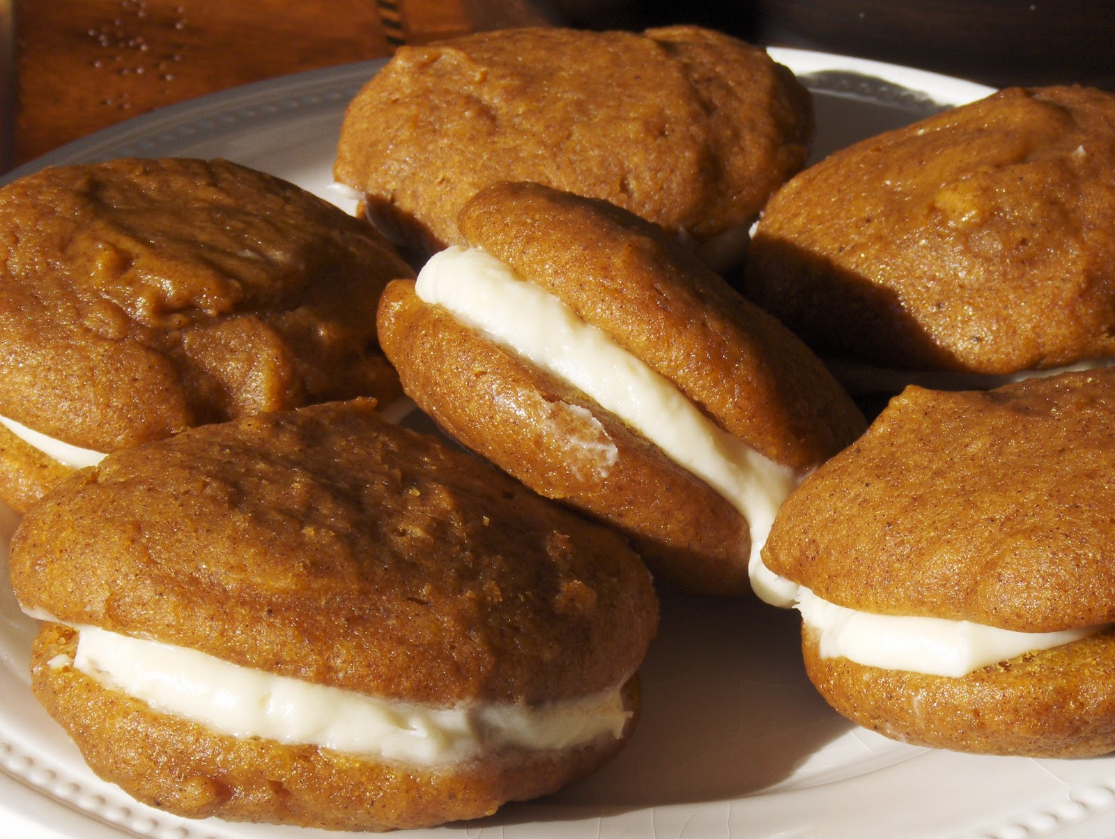 Pumpkin Whoopie Pies
 Chicken on the Green Pumpkin Whoopie Pies