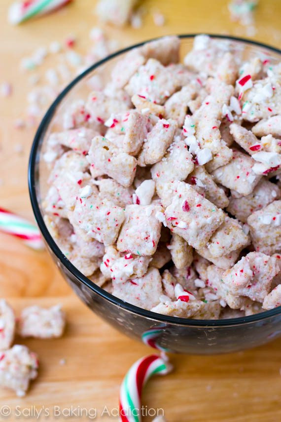 Puppy Chow Dessert
 Peppermint Crunch Puppy Chow Sallys Baking Addiction