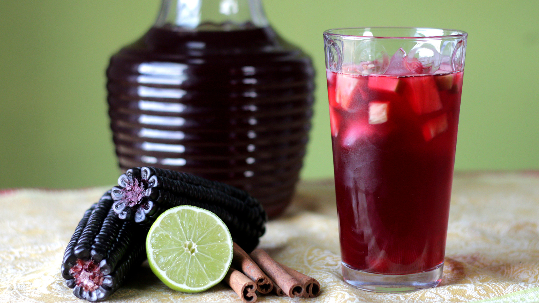 Purple Corn Drink
 Chicha Morada Peruvian Purple Corn Drink