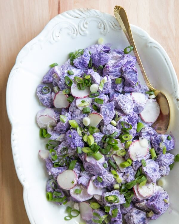 Purple Potato Recipe
 Purple Potato Salad – A Couple Cooks