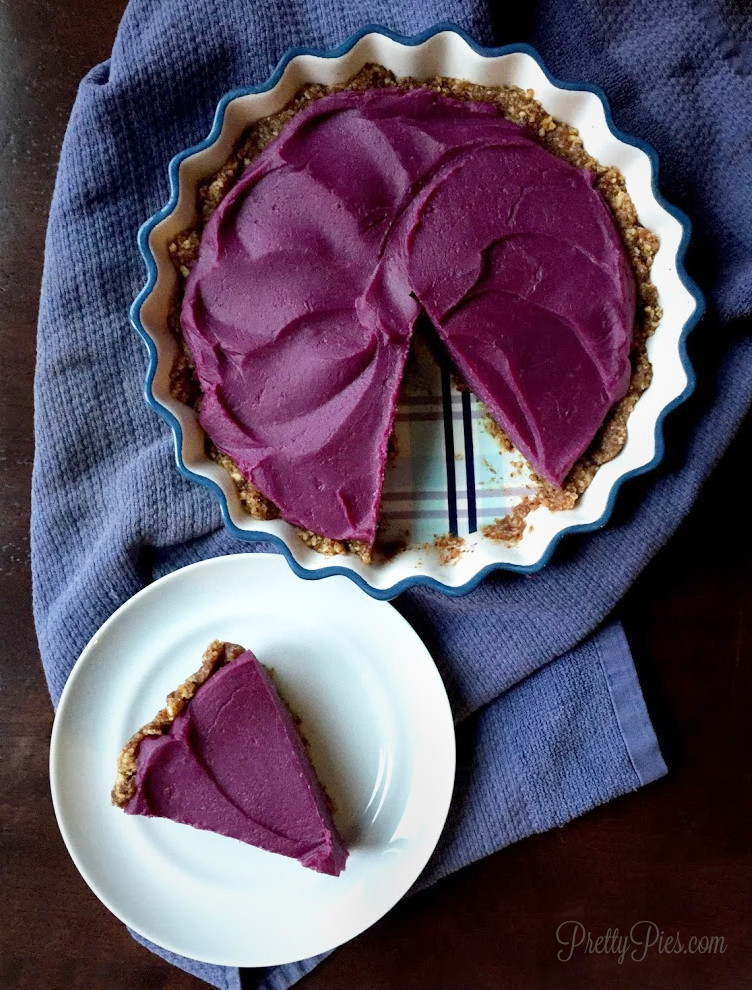 Purple Sweet Potato Pie
 Purple Sweet Potato Pie vegan paleo