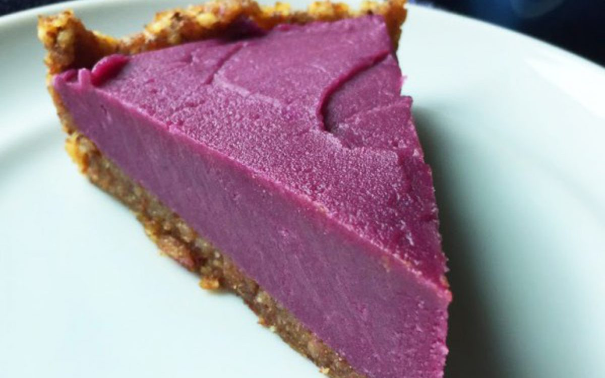 Purple Sweet Potato Pie
 Raw Purple Sweet Potato Pie [Vegan Gluten Free]