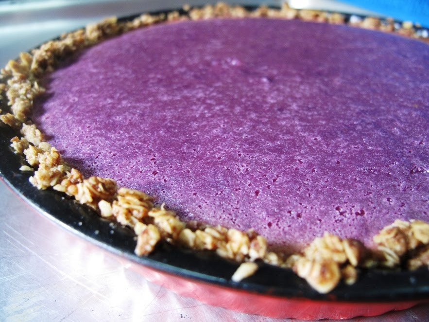 Purple Sweet Potato Pie
 Foodiva s Kitchen Purple Sweet Potato Pie with Easy Oats