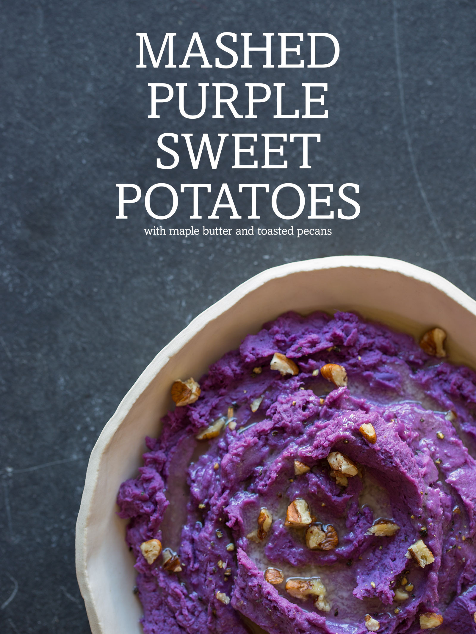 Purple Sweet Potato Recipe
 Mashed Purple Sweet Potatoes Side dish recipe