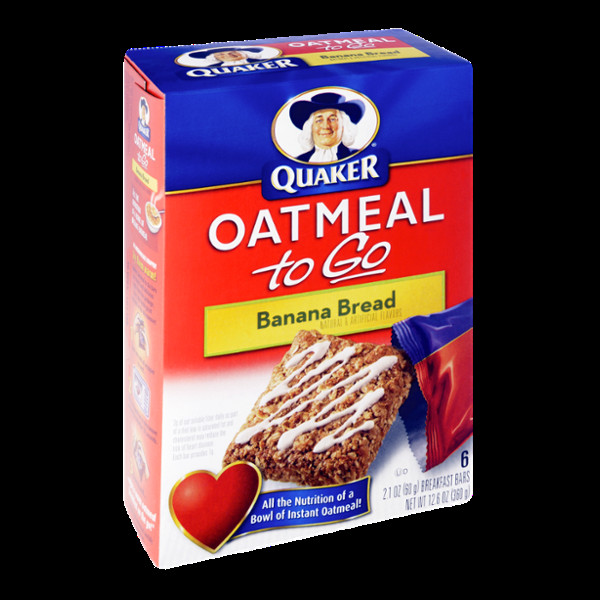 Quaker Oats Breakfast Bars
 Quaker Oatmeal to Go Banana Bread Breakfast Bars Reviews