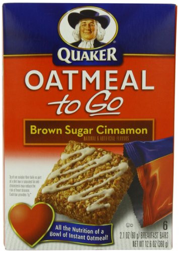 Quaker Oats Breakfast Bars
 Quaker Oatmeal To Go Brown Sugar Cinnamon Breakfast Bars