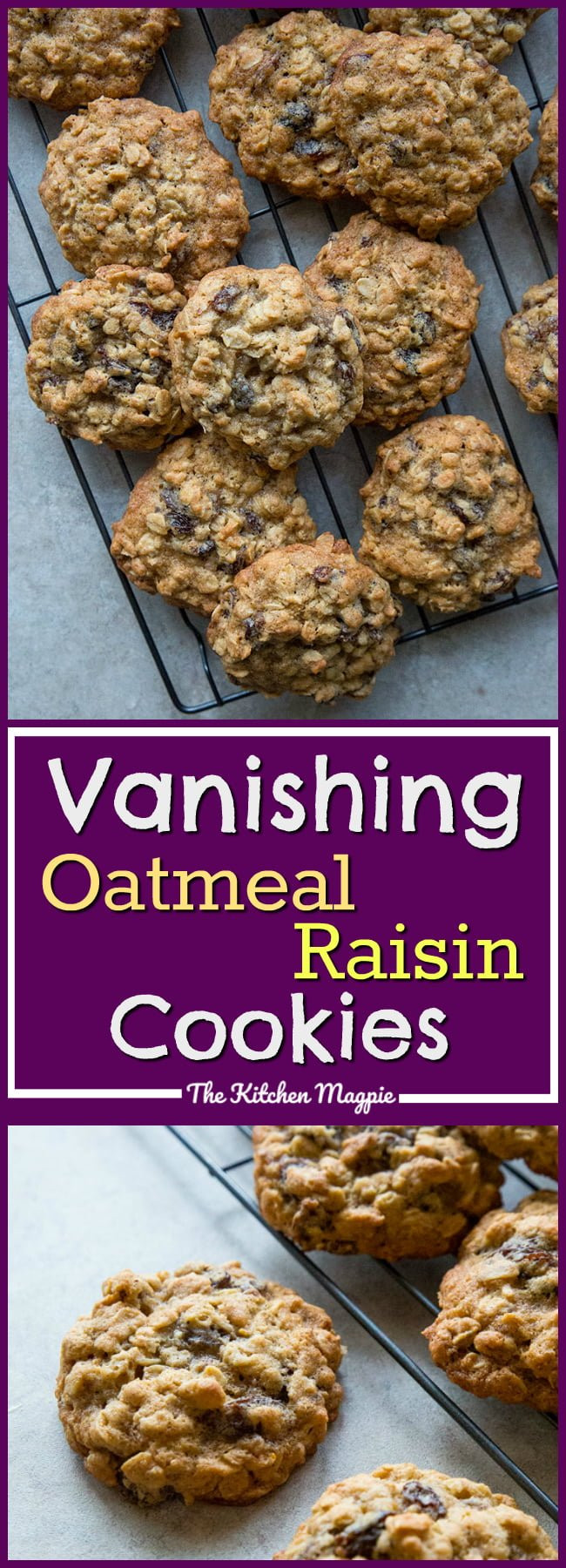 Quaker Oats Oatmeal Cookies
 Dad s Vanishing Oatmeal Raisin Cookies Right f the