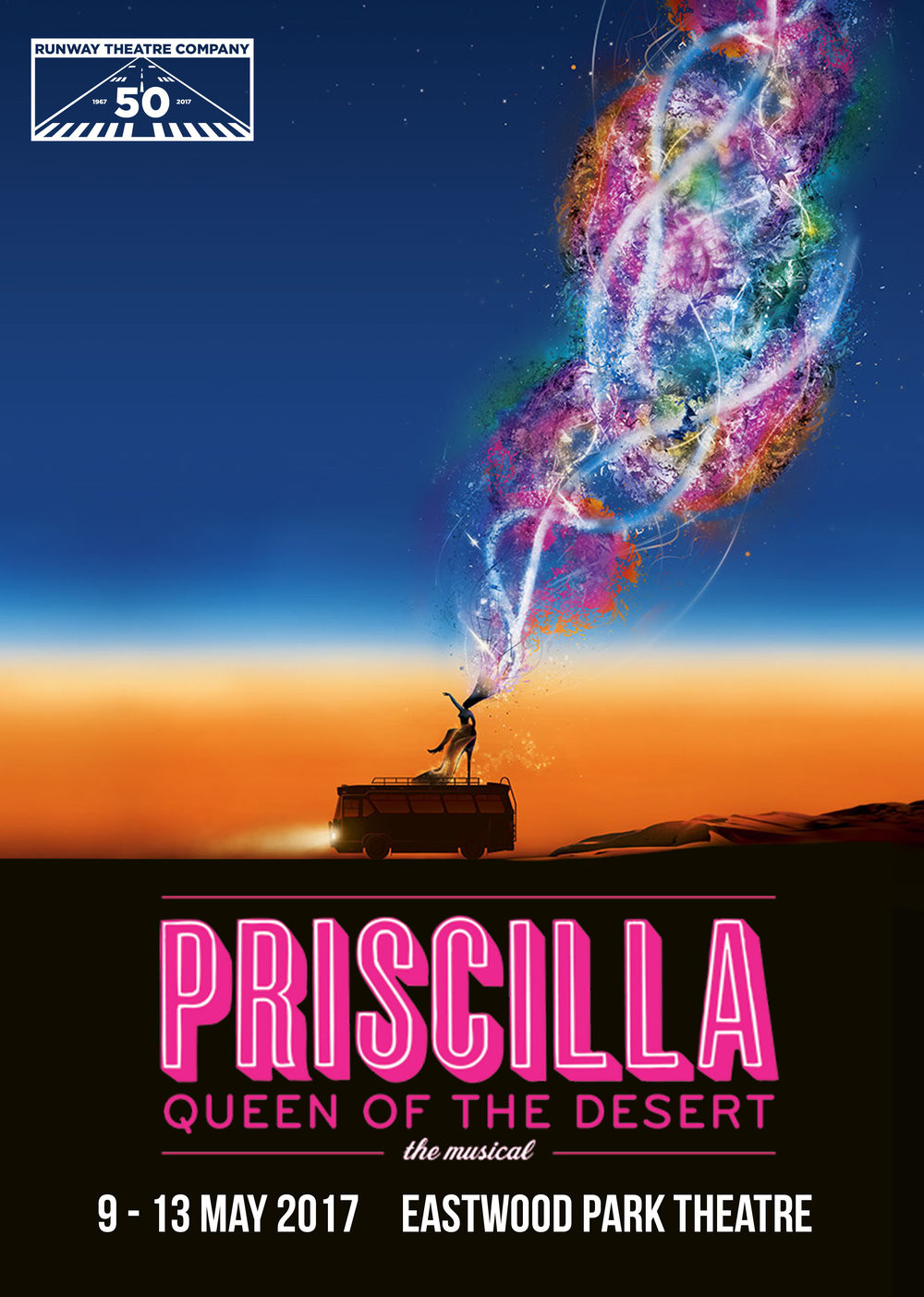 Queen Of The Dessert
 Priscilla Queen of the Desert — Runway Theatre pany