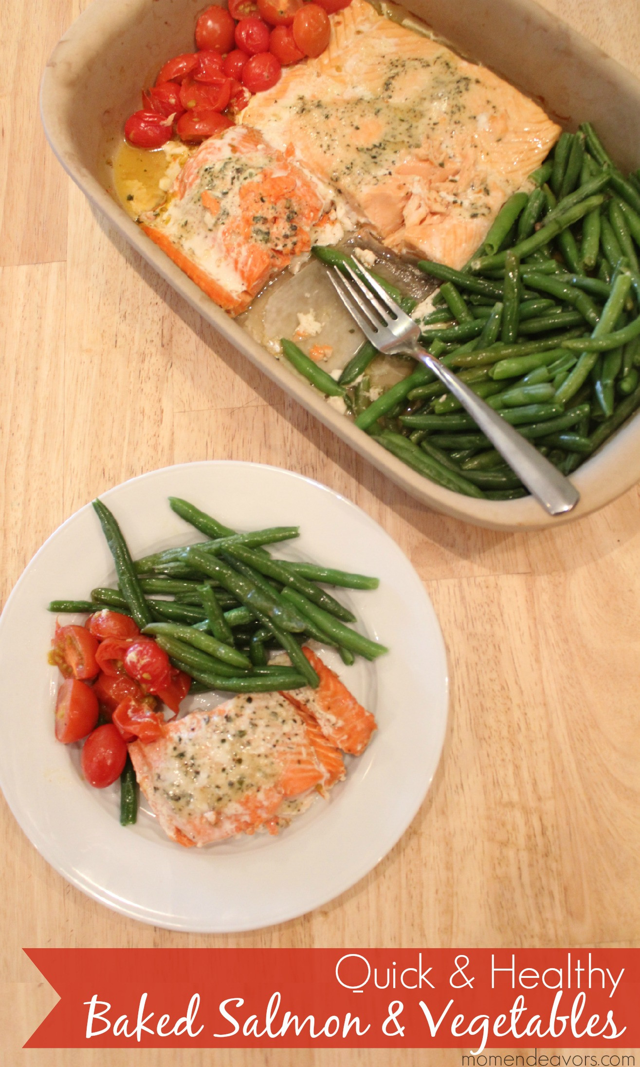 Quick And Easy Healthy Dinner Recipes
 Quick & Healthy Recipe e Pan Baked Salmon & Ve ables