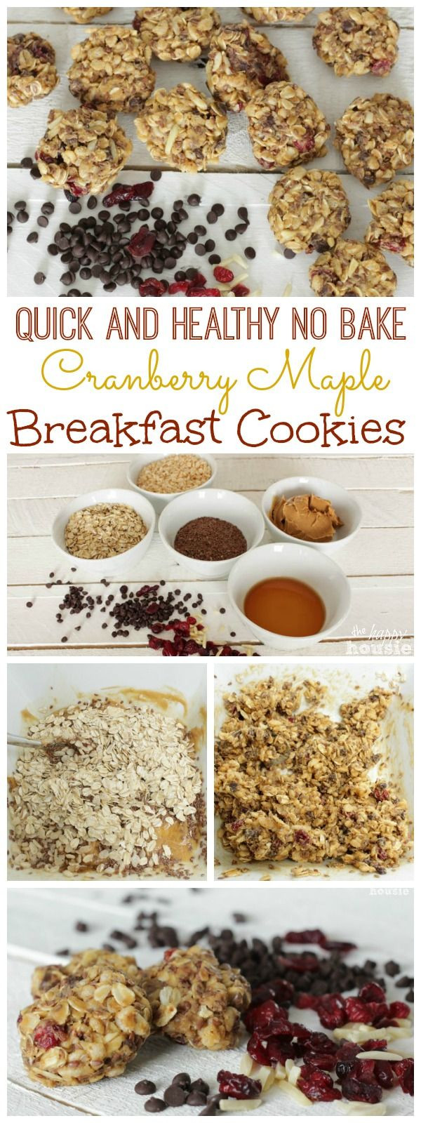Quick And Healthy Breakfast
 Quick & Healthy Cranberry Maple No Bake Breakfast Cookies