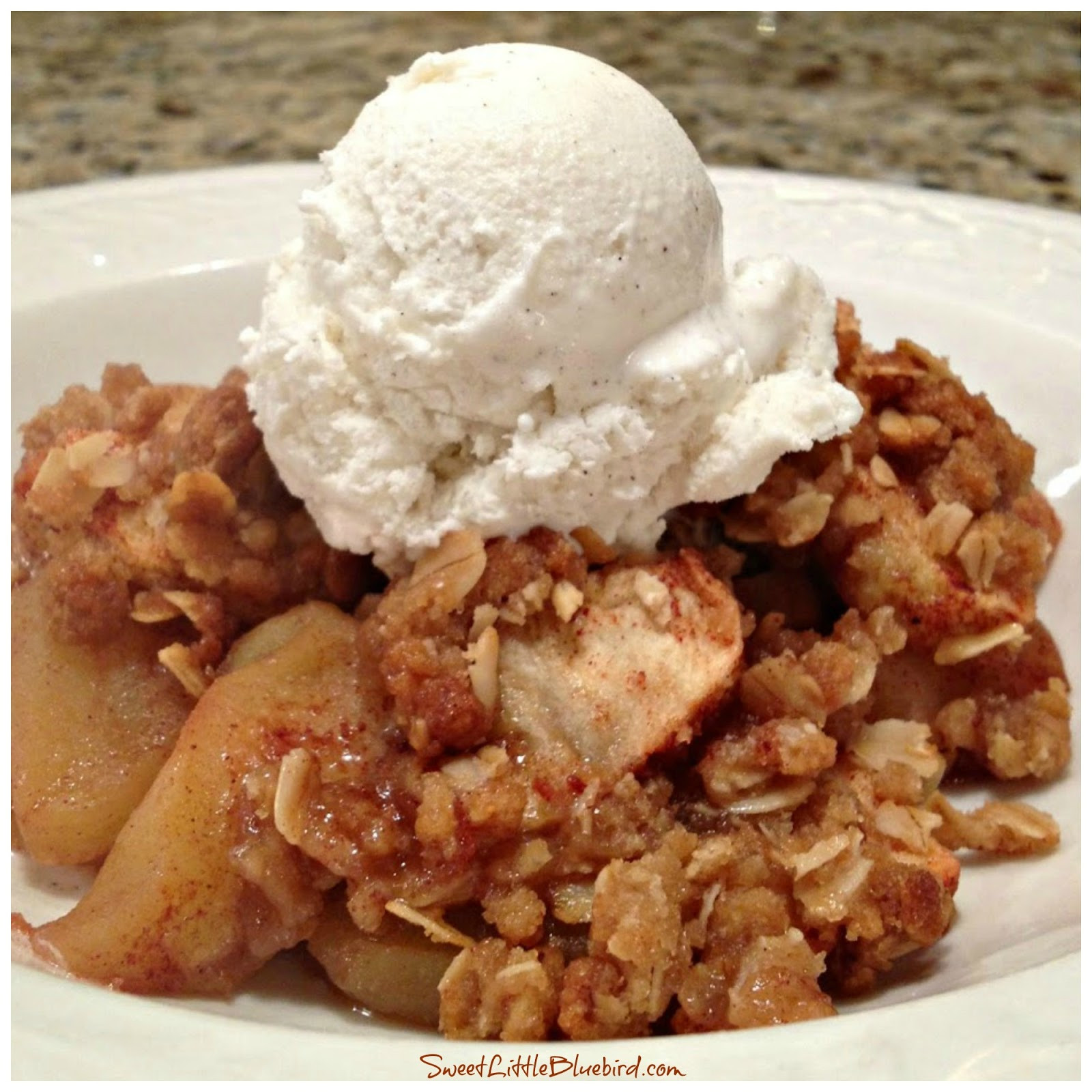 Quick Apple Dessert
 Quick and Easy Apple Crisp Sweet Little Bluebird