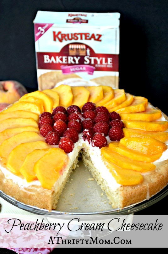 Quick Cheesecake Recipe
 Peach Berry Cream Cheesecake Recipe Krusteaz Bakery Style