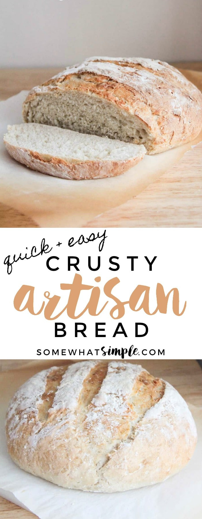 Quick Crusty Bread Recipe
 No Knead Bread Quick and Easy Crusty Artisan Bread Recipe