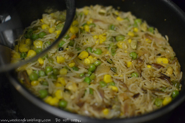 Quick Dinner Ideas Indian
 Weekend Ramblings Easy Indian Cooking Peas and Corn Pulao