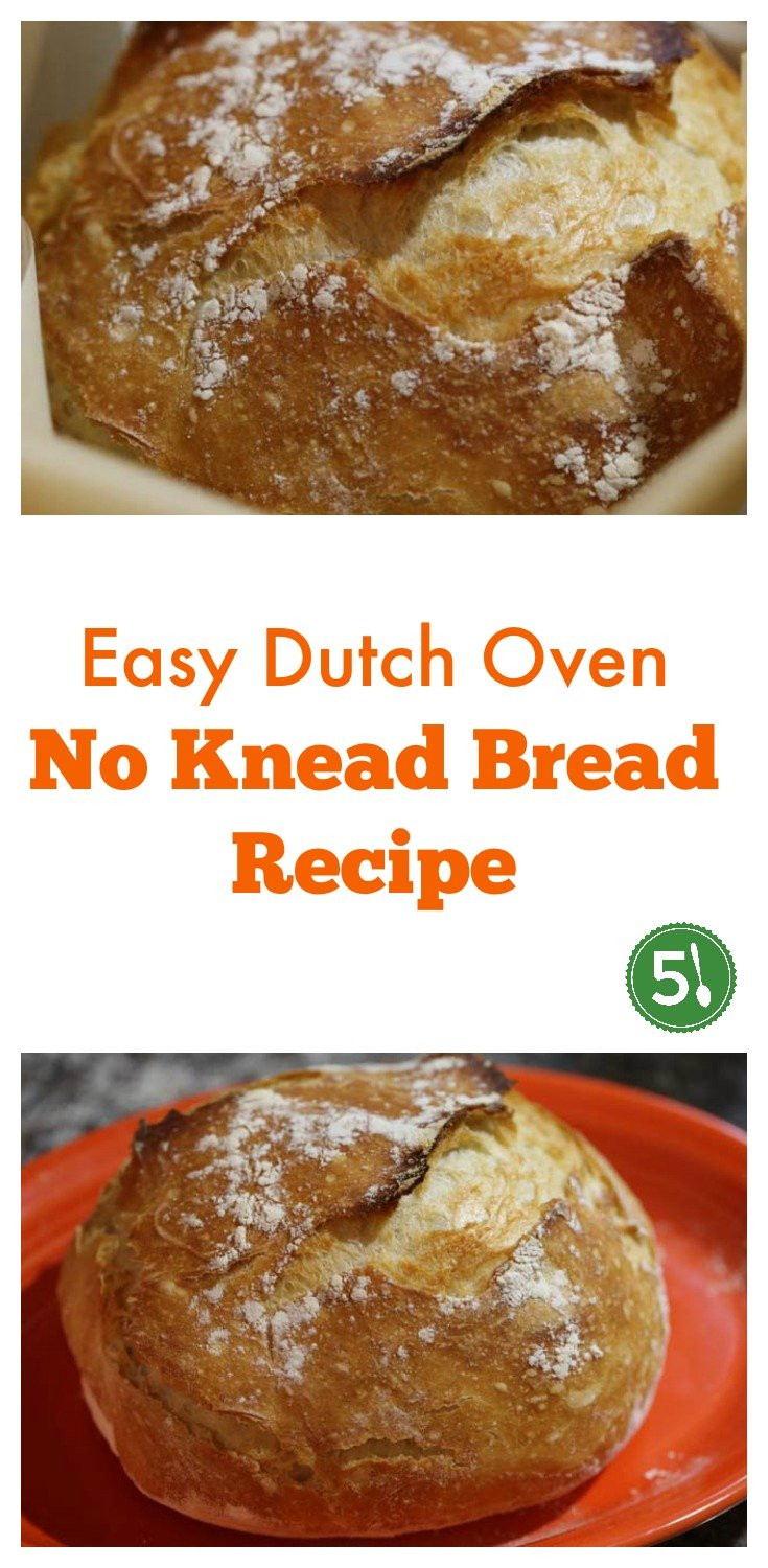 Quick Dutch Oven Bread
 No Knead Bread