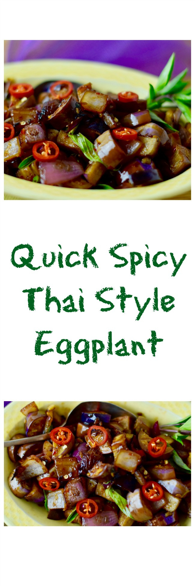 Quick Eggplant Recipes
 Quick Spicy Thai Style Eggplant LindySez