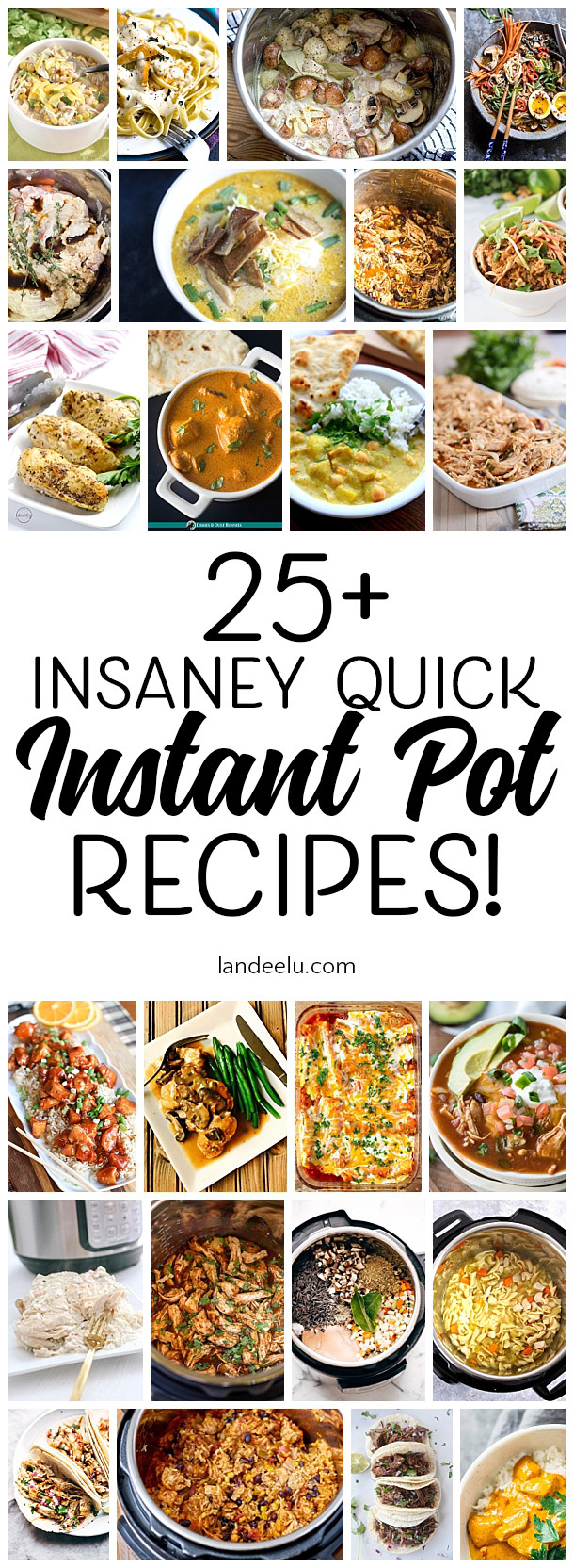 Quick Instant Pot Recipes
 25 Insanely Quick Instant Pot Recipes landeelu