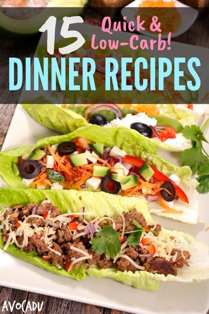 Quick Low Carb Dinners
 15 Quick Low Carb Dinner Recipes Avocadu