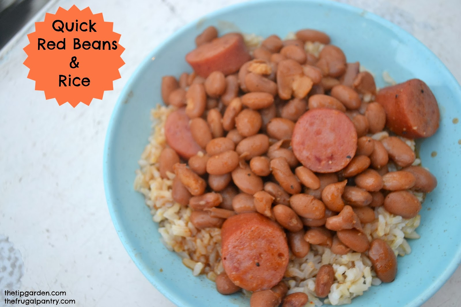 Quick Red Beans And Rice Recipe
 TIP GARDEN Quick Red Beans & Rice