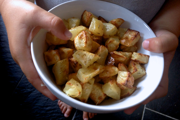 Quick Roasted Potatoes
 Simple side quick roast potatoes