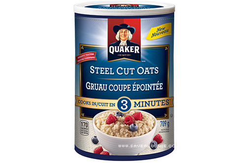 Quick Steel Cut Oats
 Quaker Quick Cook Steel Cut Oats Coupon