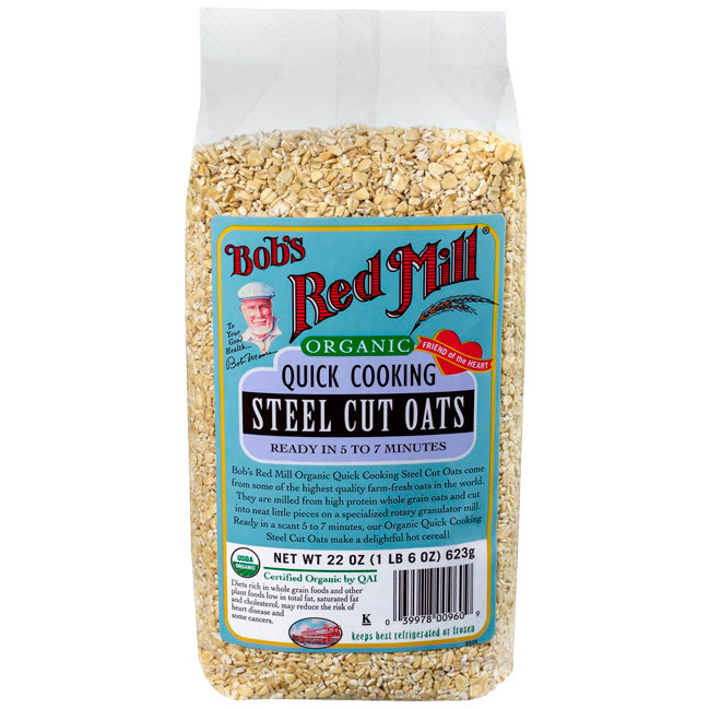 Quick Steel Cut Oats
 Bob s Red Mill Organic Quick Cooking Steel Cut Oats 22 oz