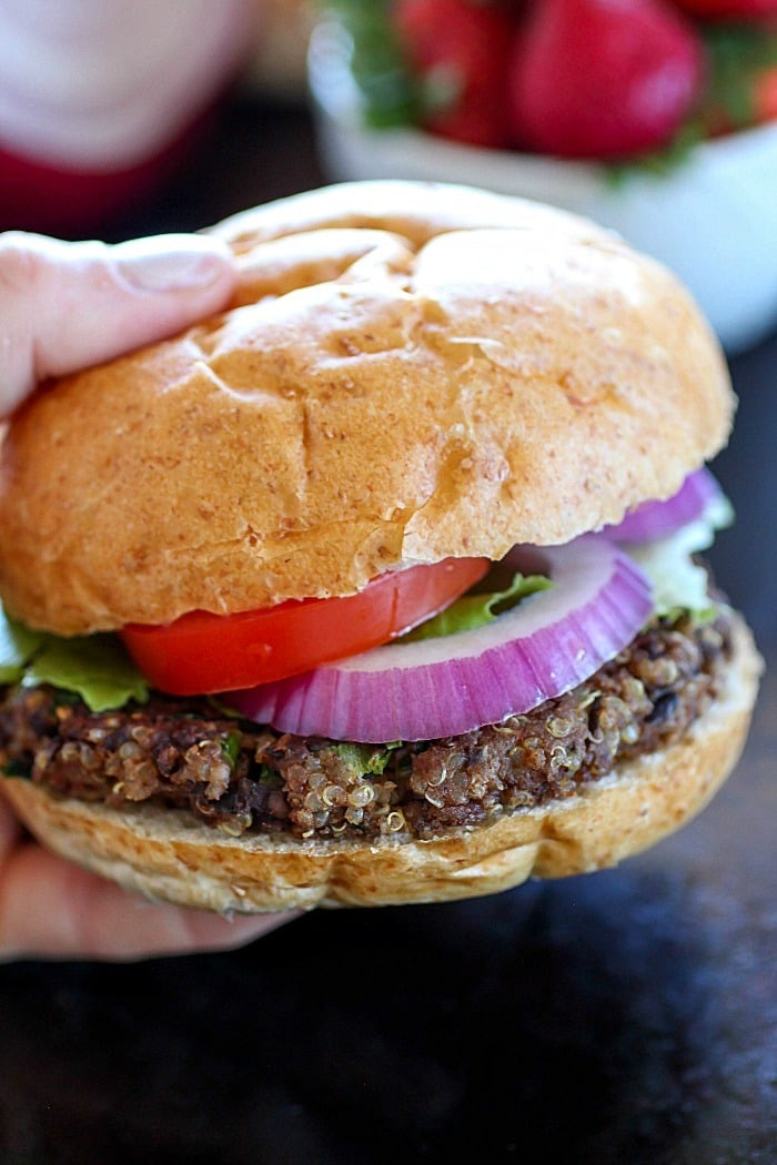 Quinoa Black Bean Burger
 Quinoa Black Bean Burgers Yummy Healthy Easy